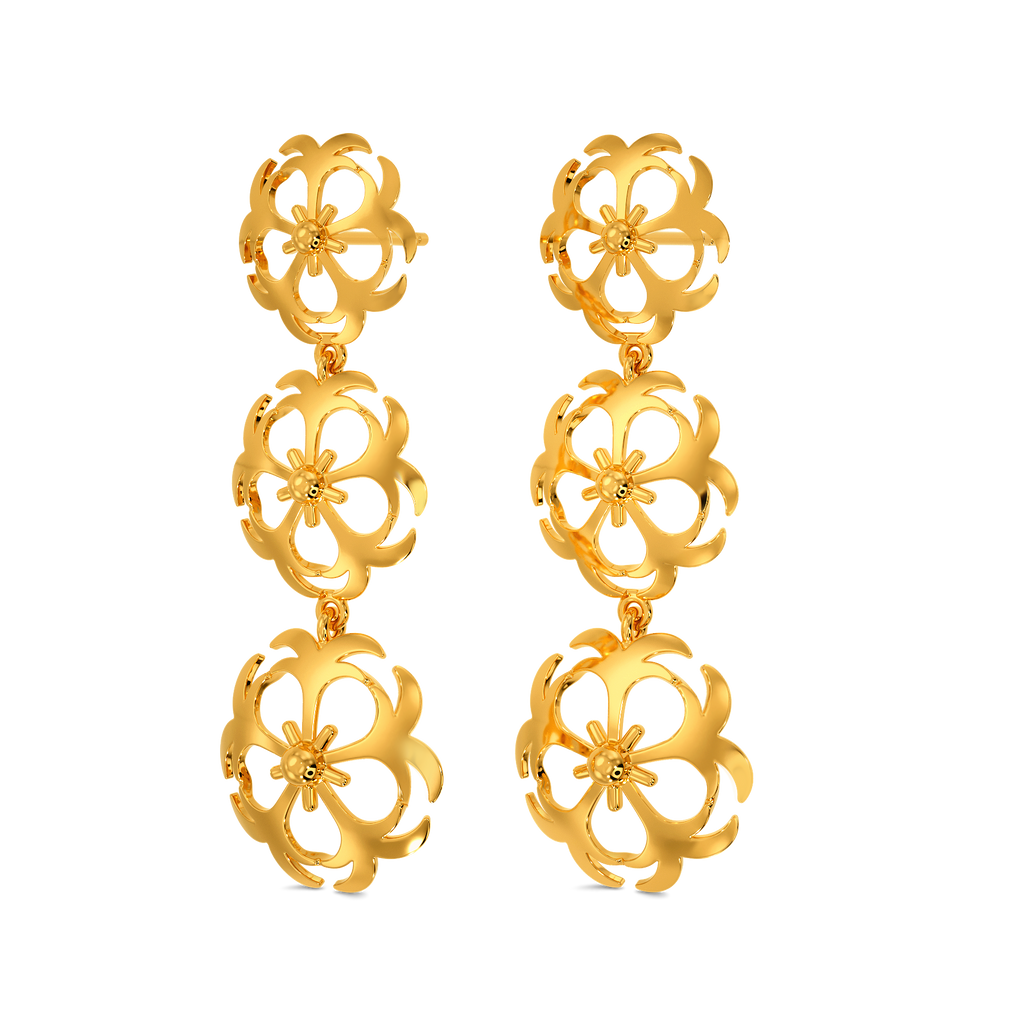 Magnolia Magic Gold Earrings