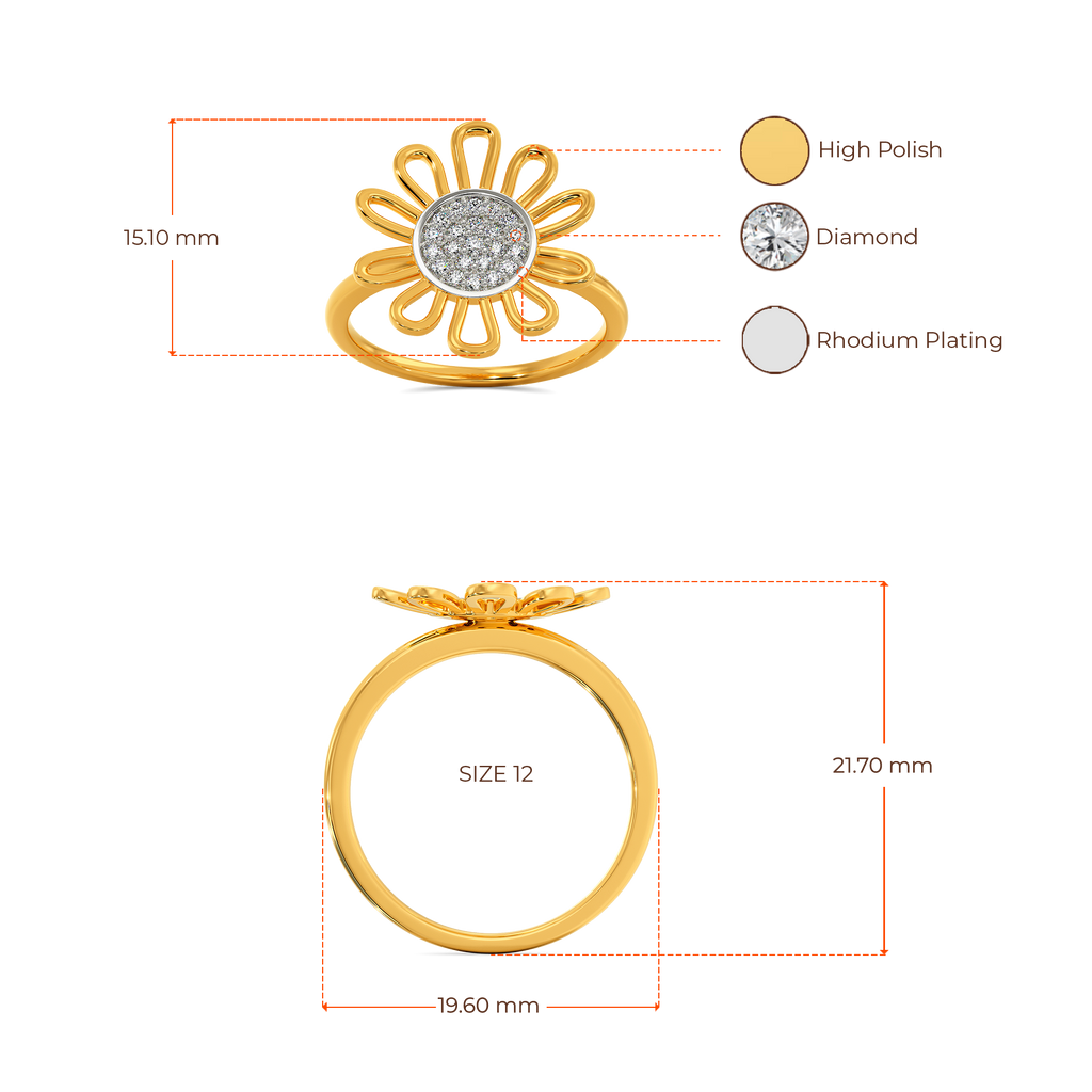 Sunflower Season Diamond Rings image