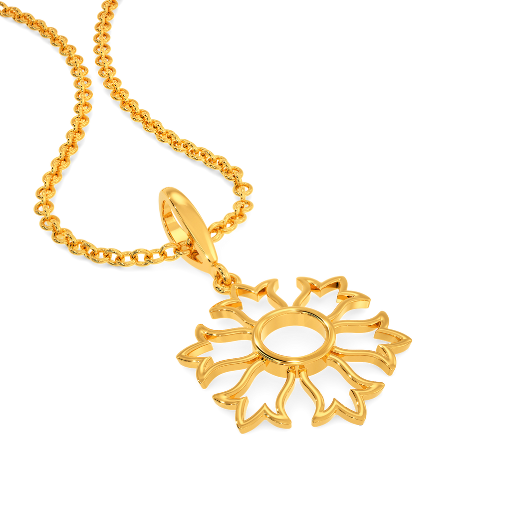 Snow Drop Gold Pendants