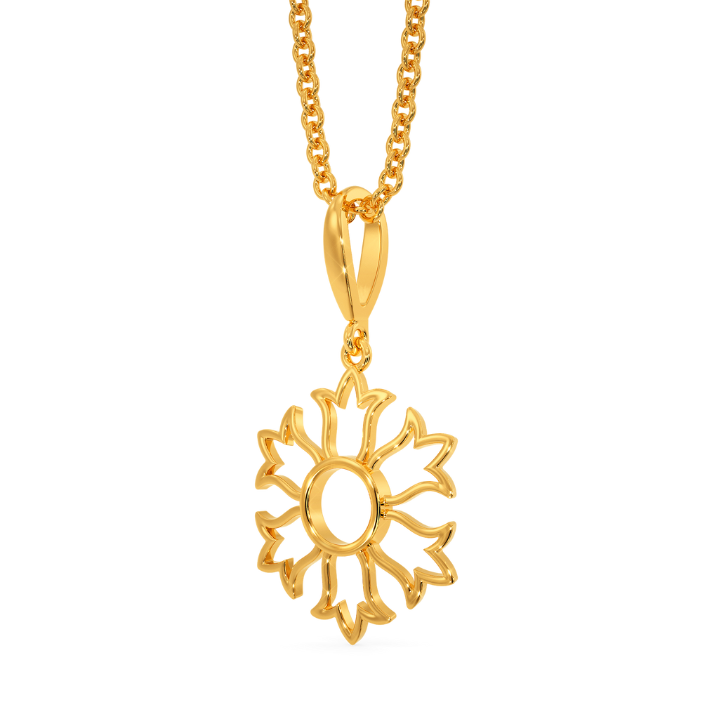 Snow Drop Gold Pendants