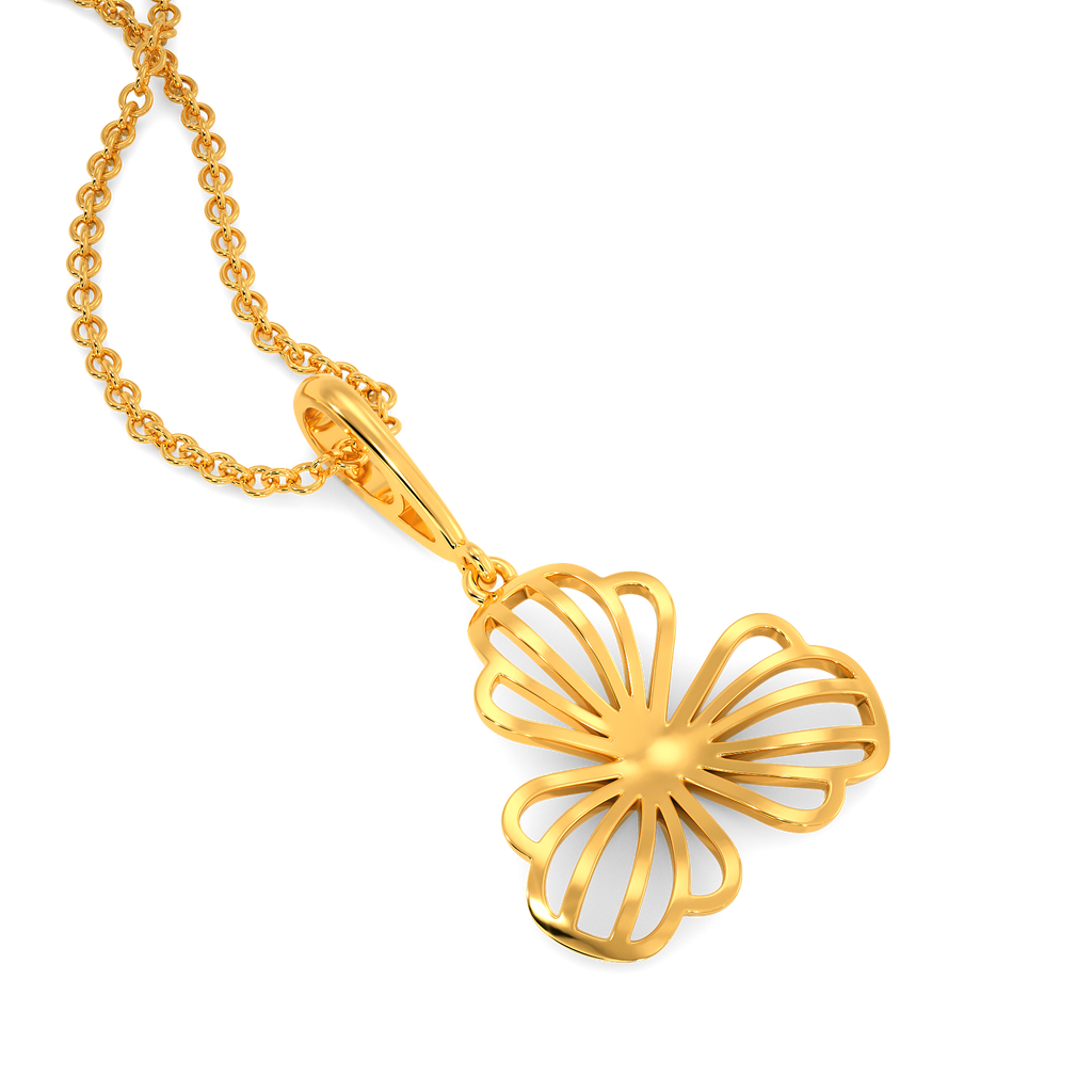 Exquisite Like Orchid Gold Pendants