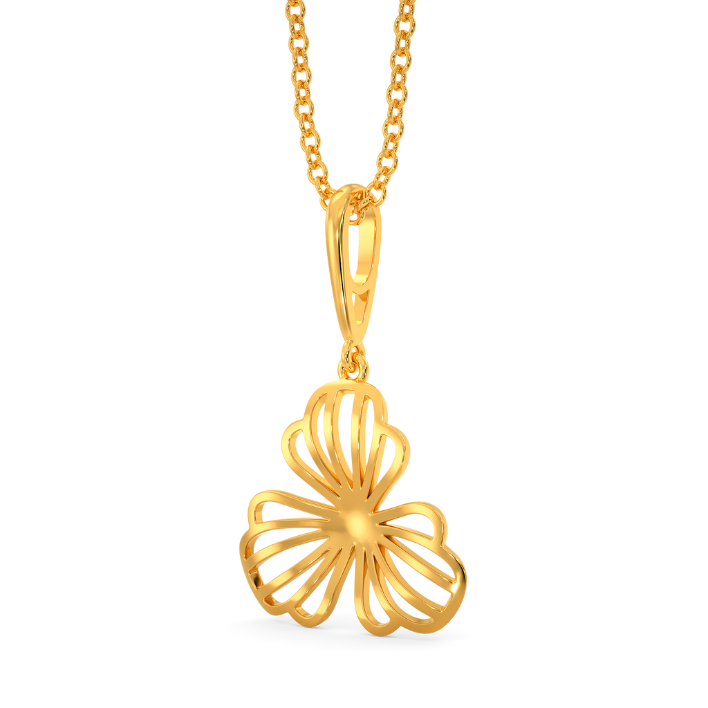 Exquisite Like Orchid Gold Pendants