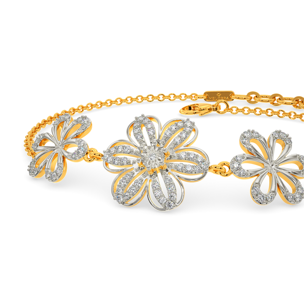 Dreamy Clematis Diamond Bracelets