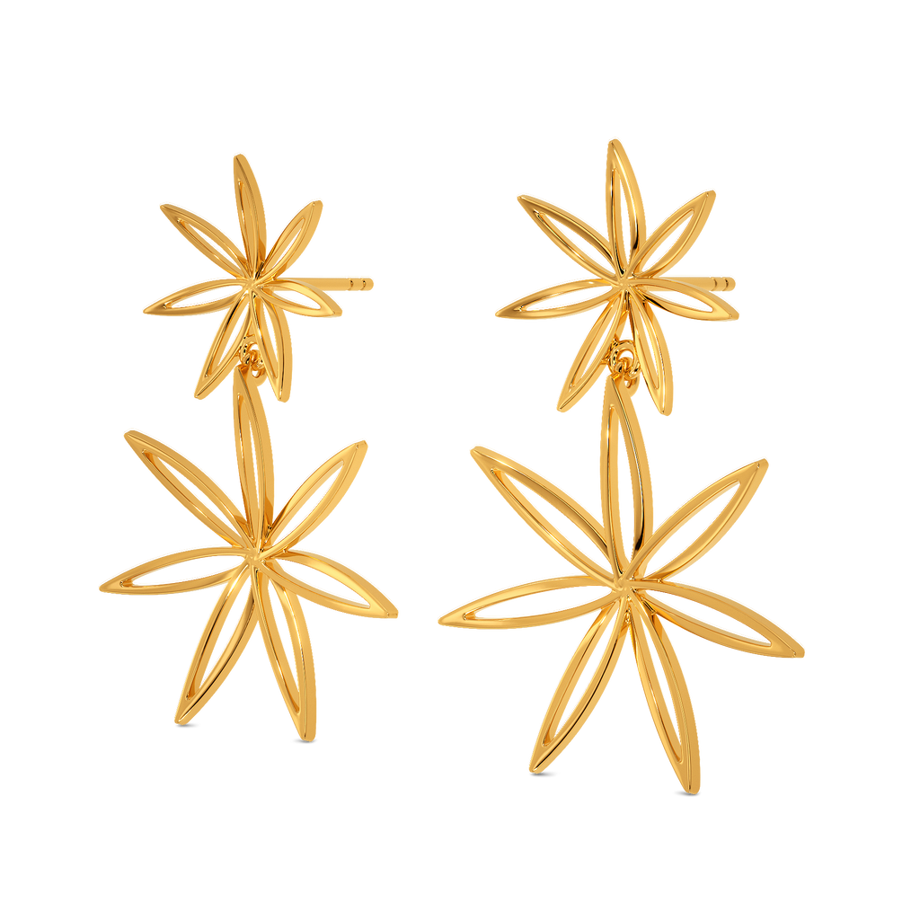 Flannel Jazz Gold Earrings