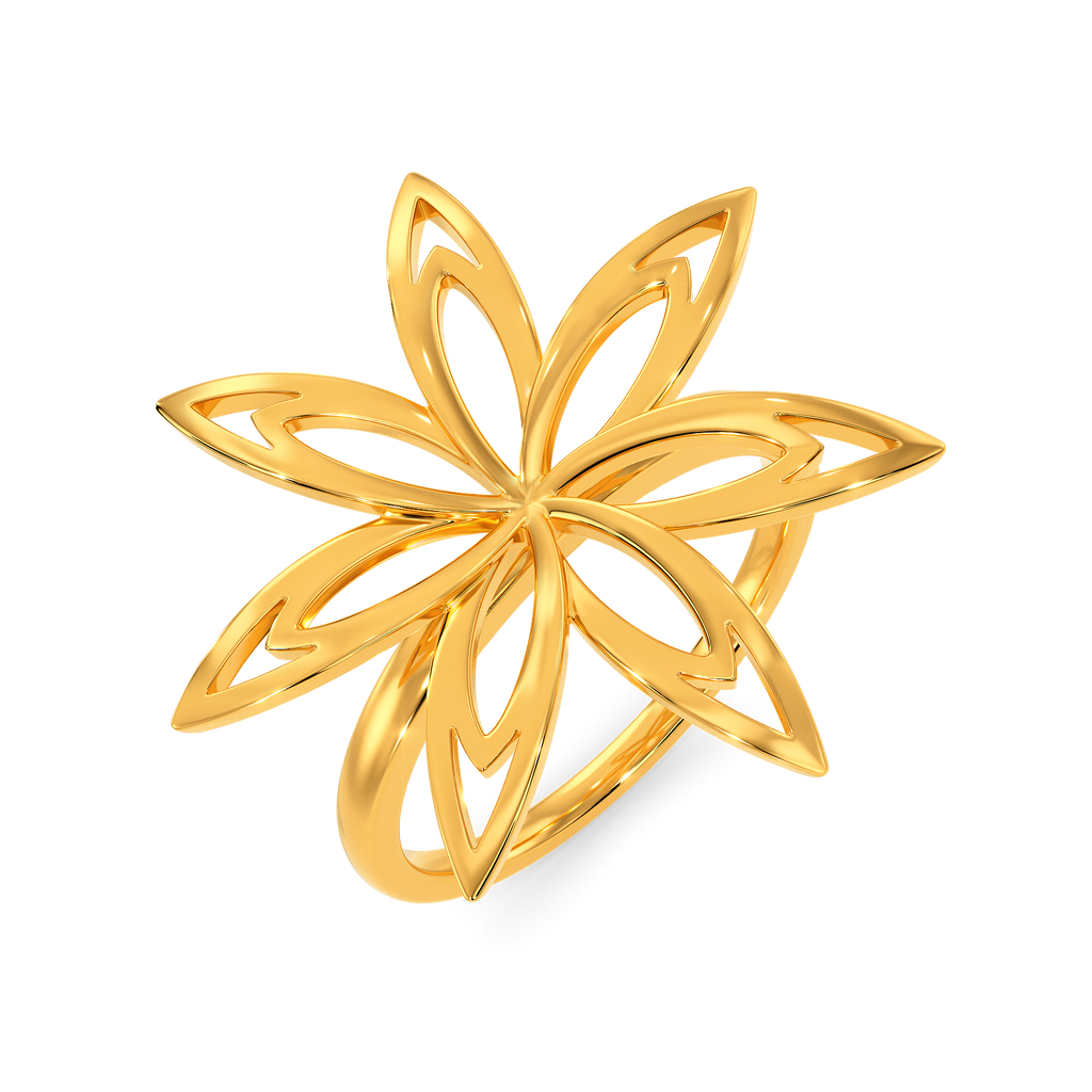 Flannel Jazz Gold Rings