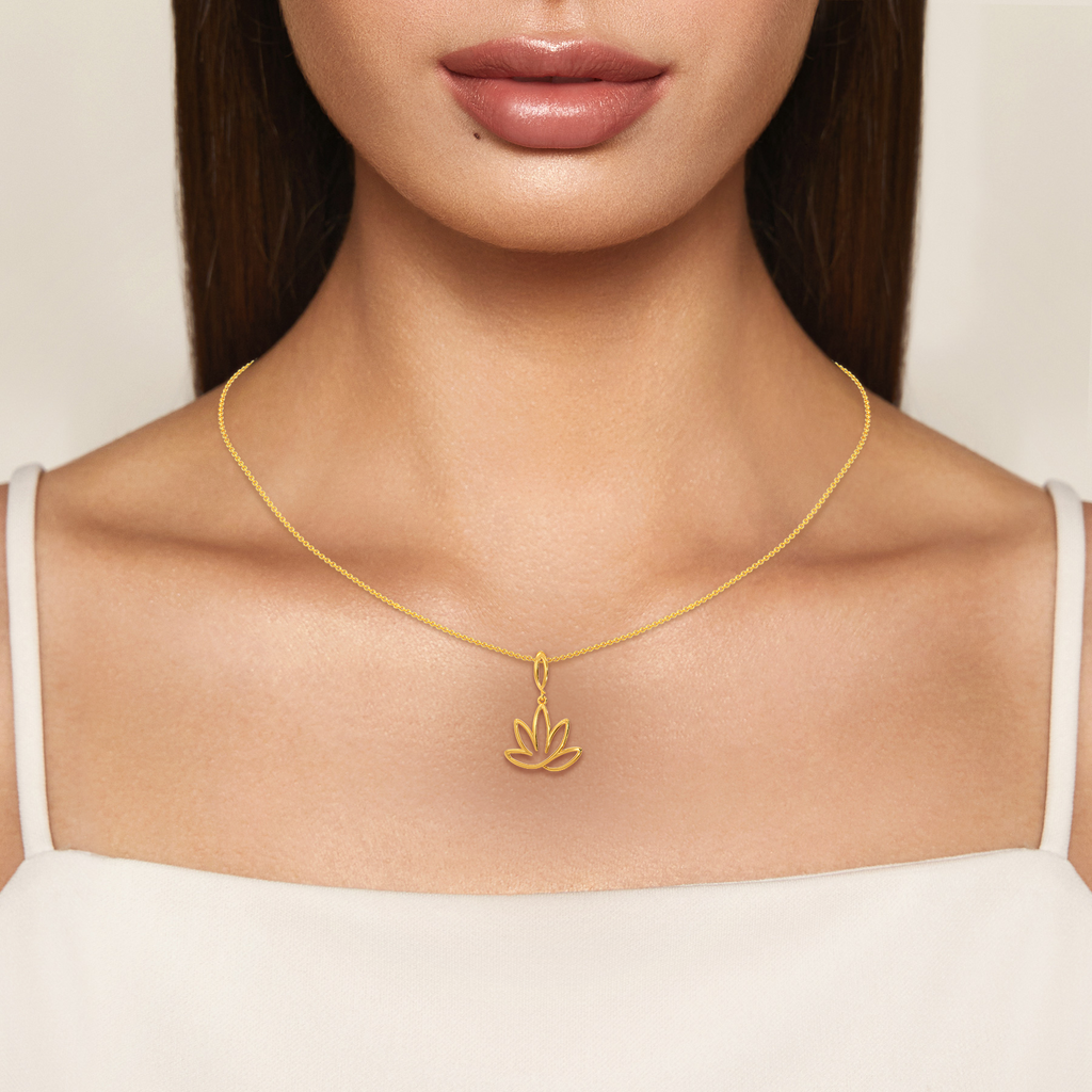 Lotus Of Joy Gold Pendants