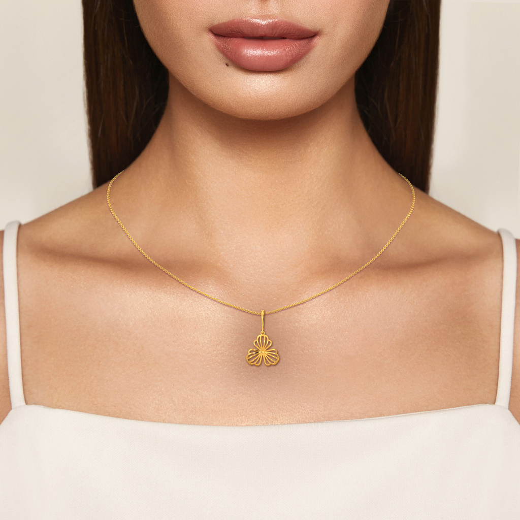 Exquisite Like Orchid Gold Pendants