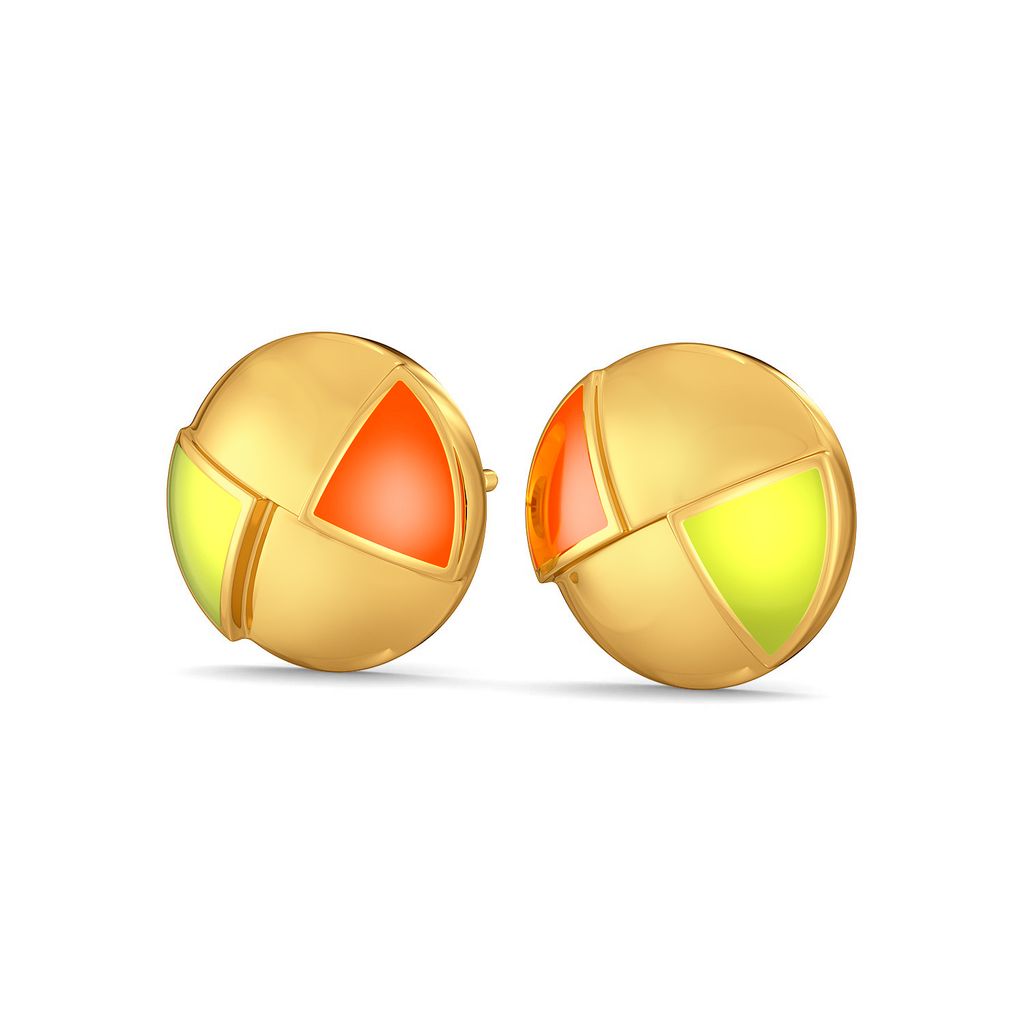 The Neon Show Gold Earrings