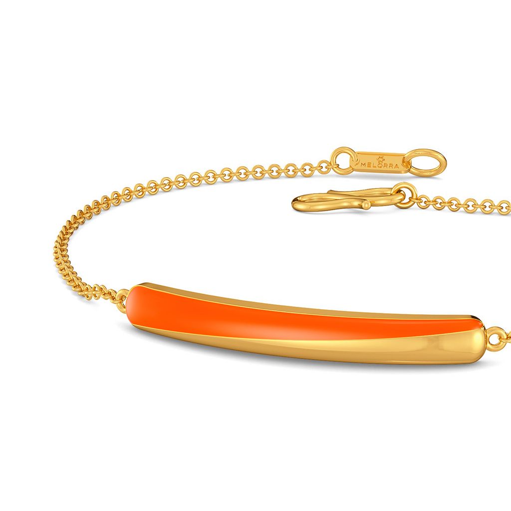Tangerine String Gold Bracelets