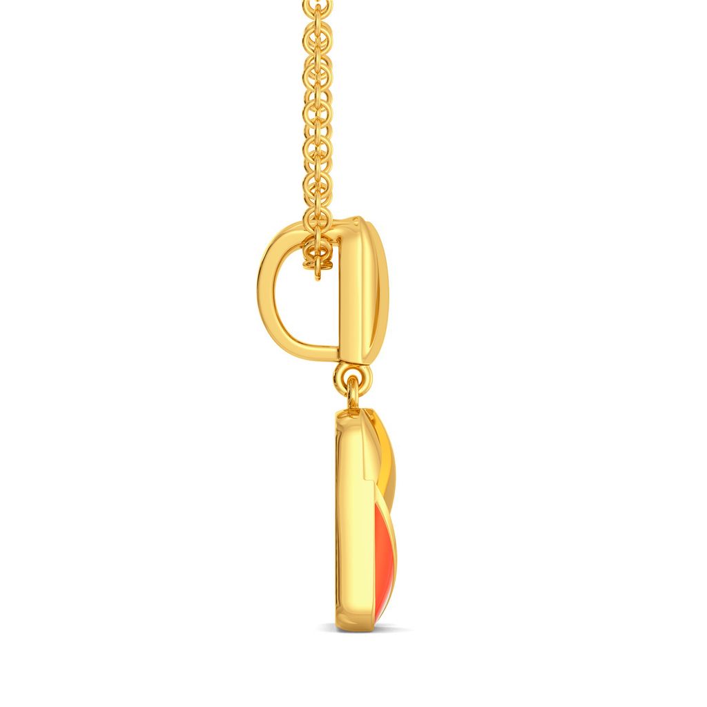 Tangerine String Gold Pendants