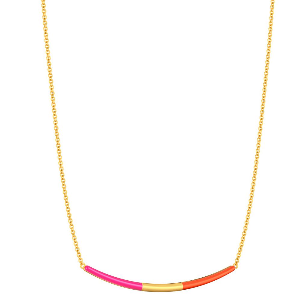 Tangerine Blush Gold Necklaces