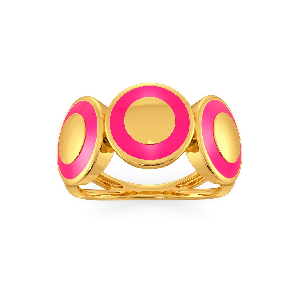 Pink A Wink Gold Rings alternate view 2