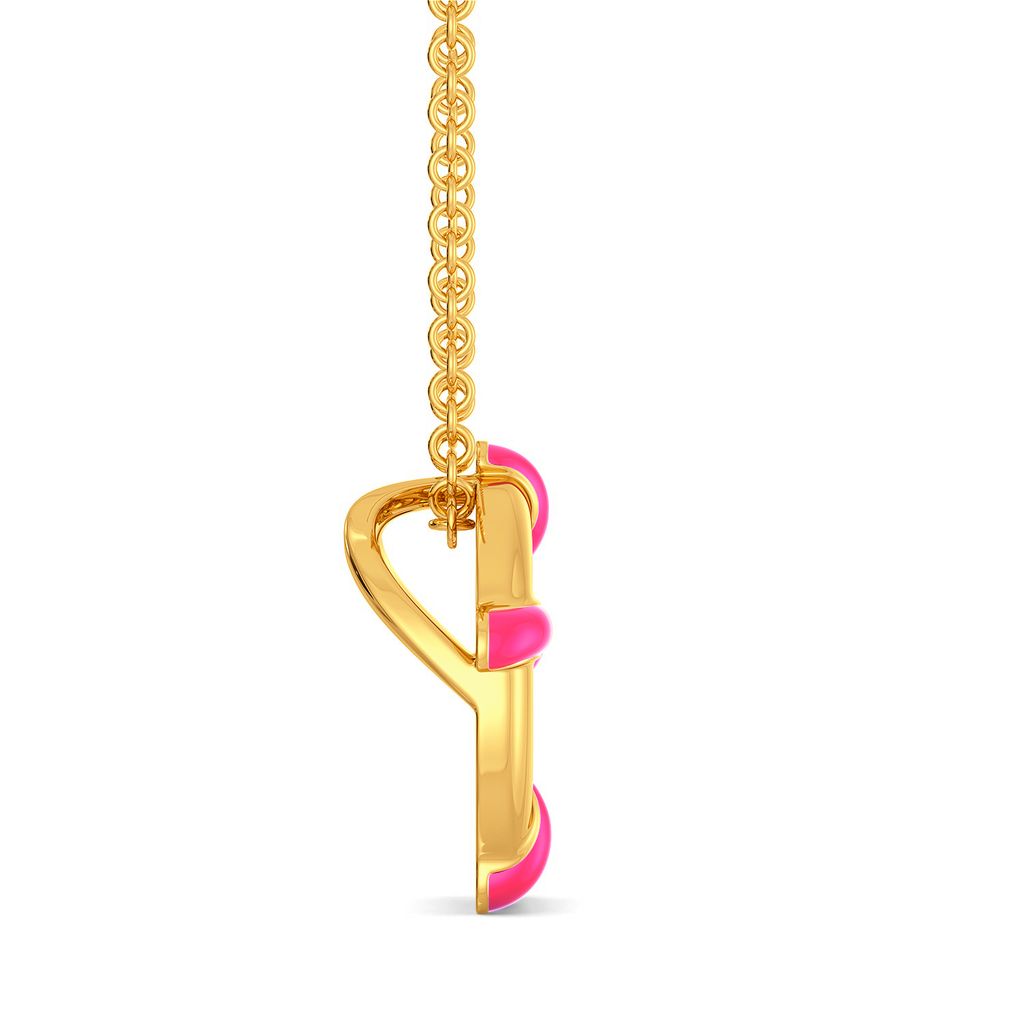 Pink On The Brink Gold Pendants