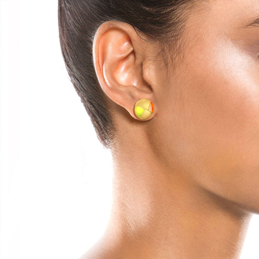The Neon Show Gold Earrings