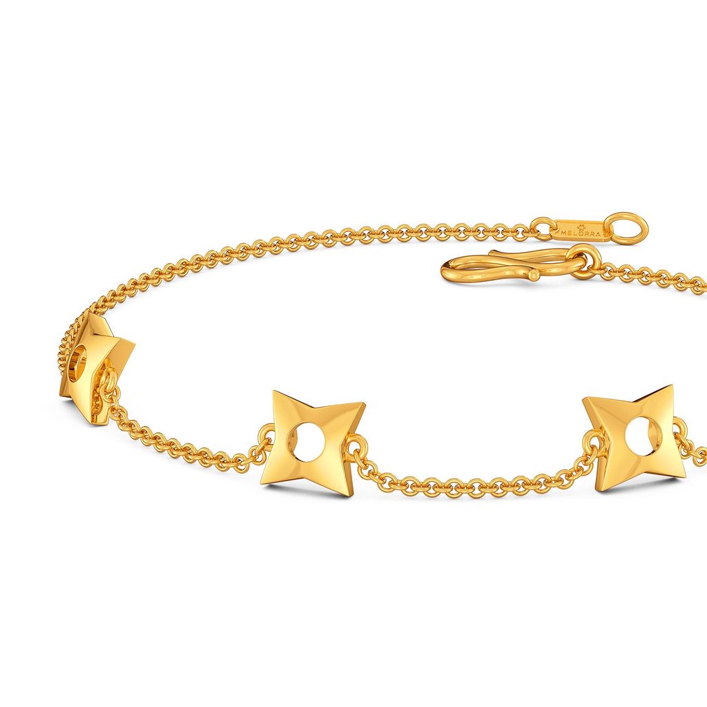 Star of Goth Gold Bracelets