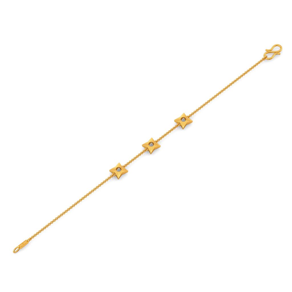 Star of Goth Gold Bracelets