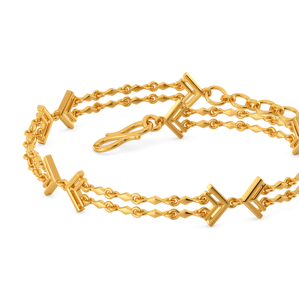 Fringe Flourish Gold Bracelets