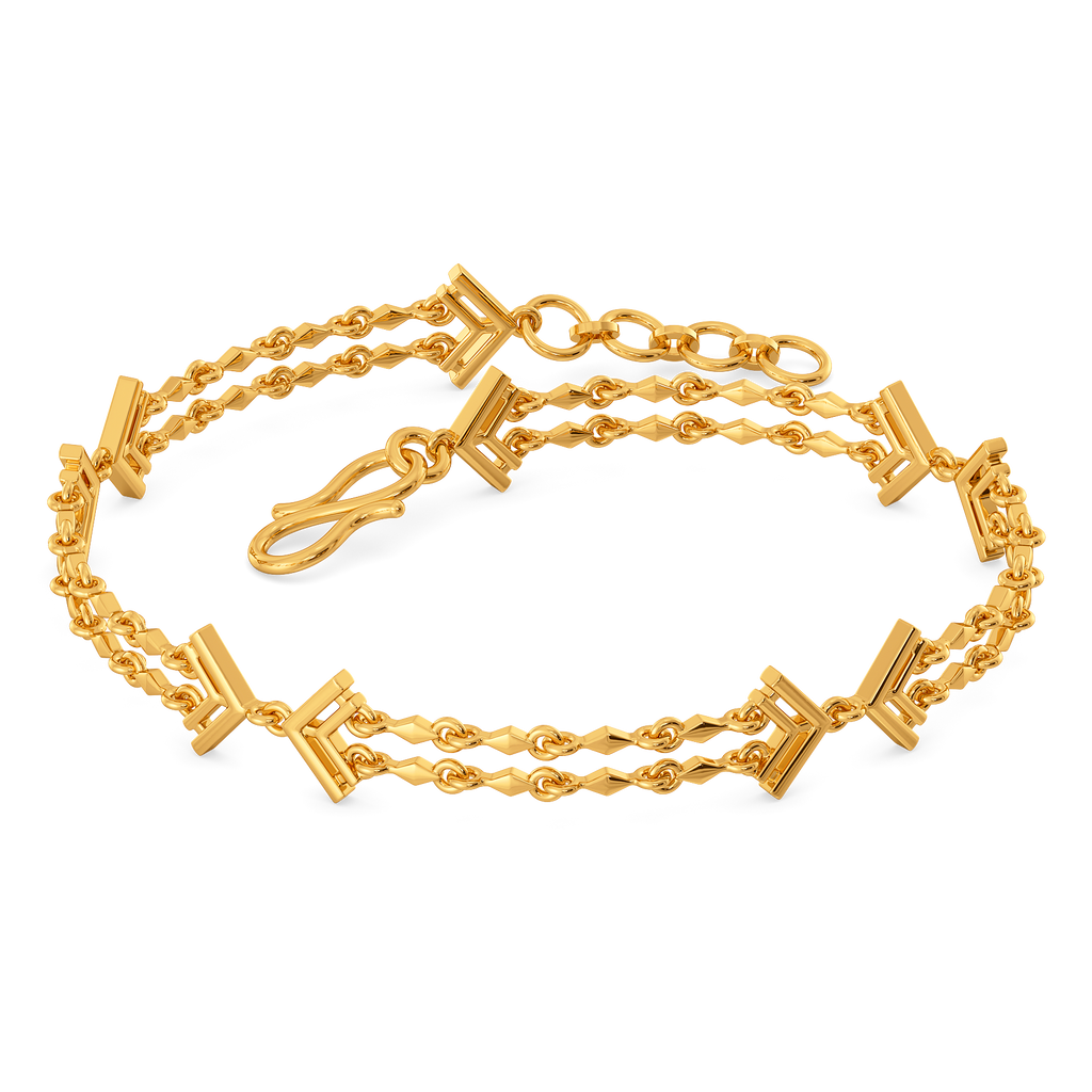 Fringe Flourish Gold Bracelets