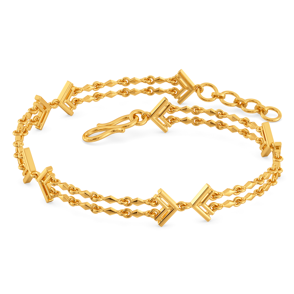 Fringe Flourish Gold Bracelets