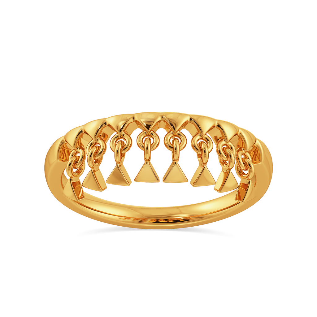Fringe Flourish Gold Rings alternate view 3