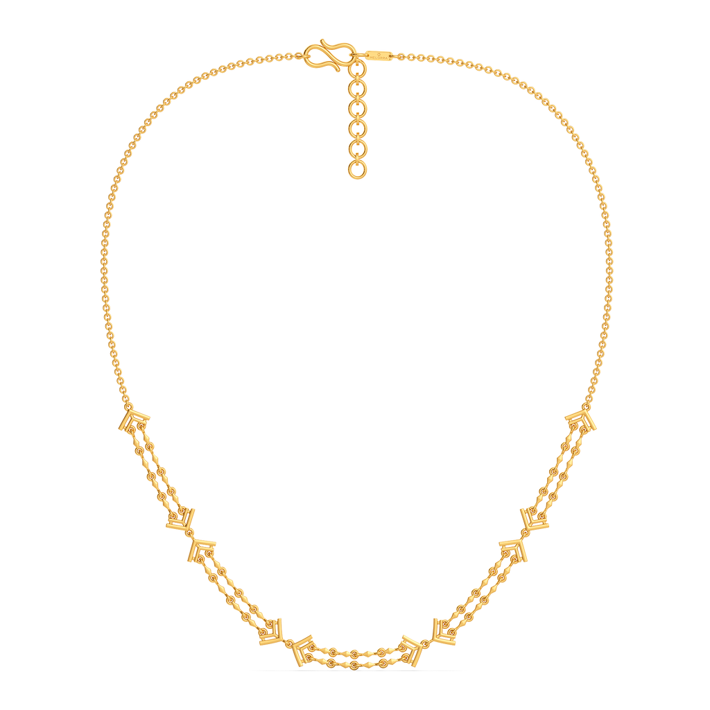 Fringe Flourish Gold Necklaces