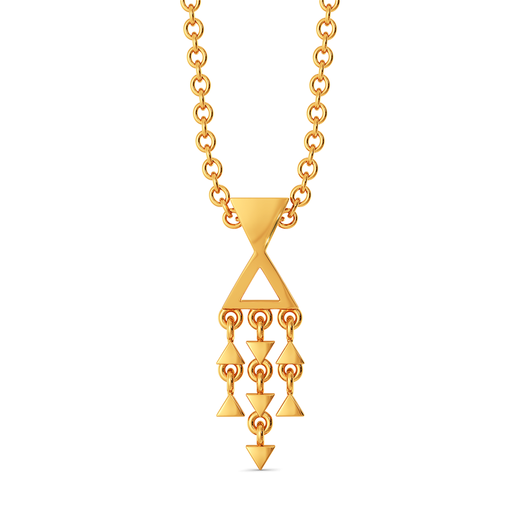 Fringe Flourish Gold Pendants