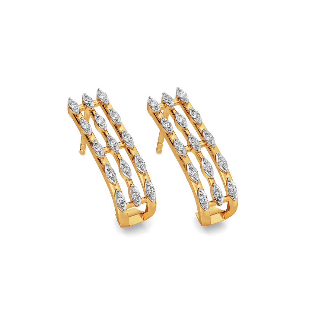 Slay in Fringe Diamond Earrings