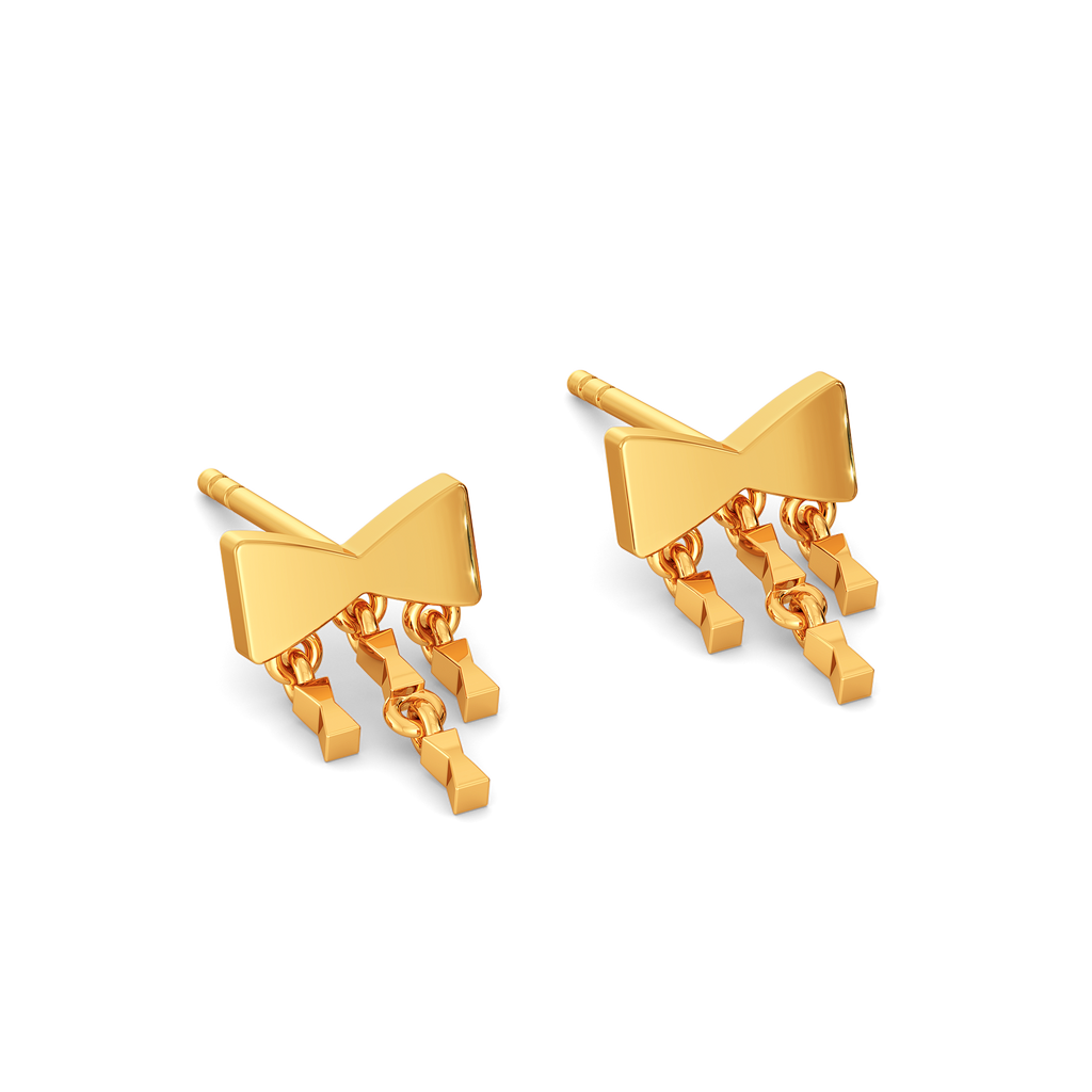 Fringe Fashion Gold Earrings