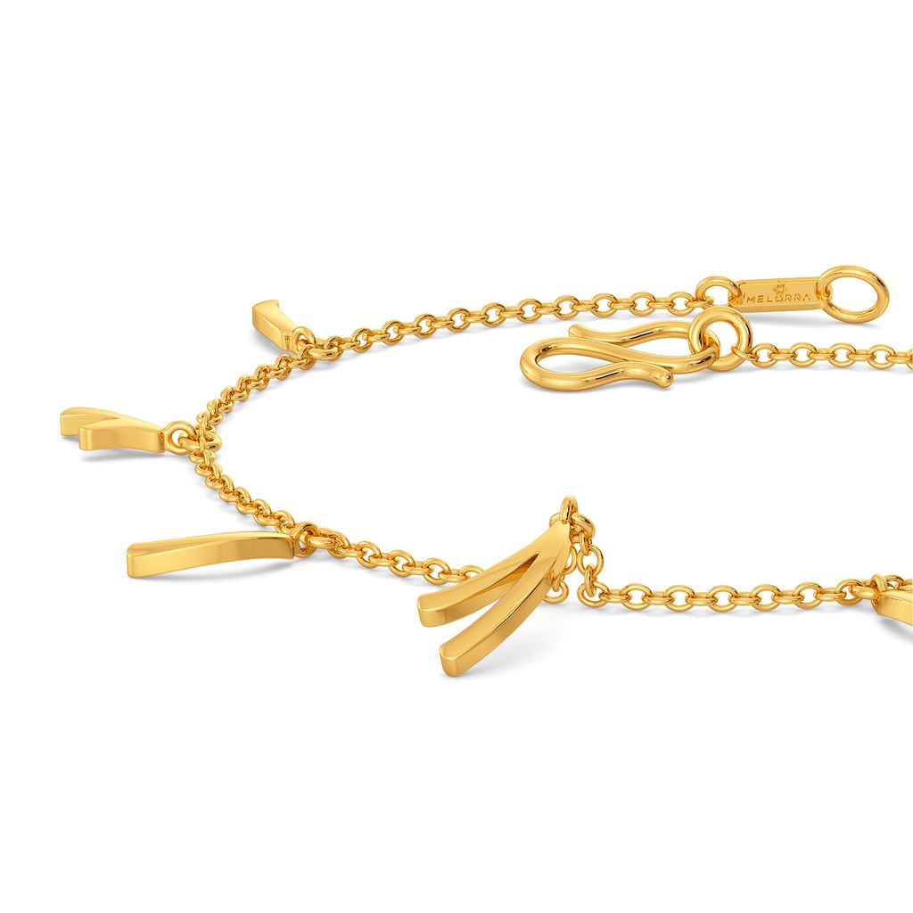 Tassel Dazzle Gold Bracelets