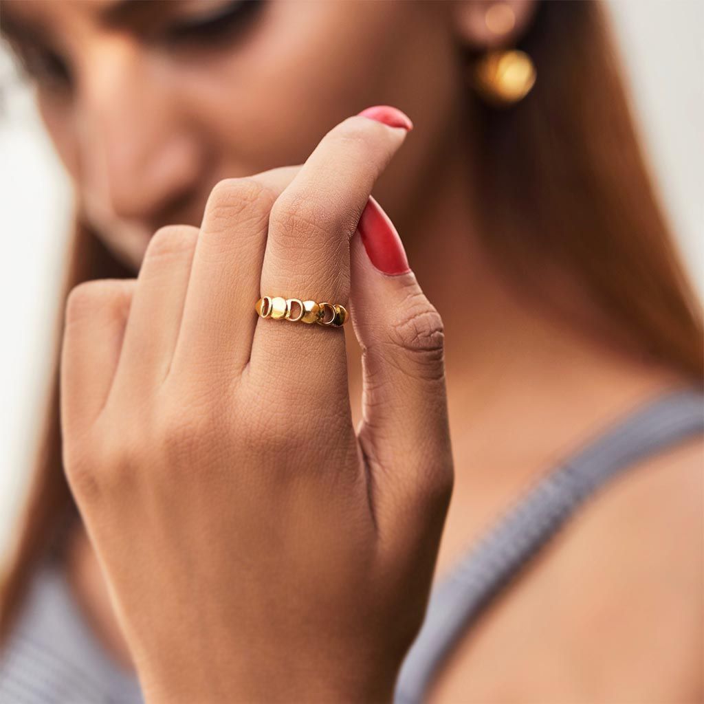 Fringesque Gold Rings alternate view 1