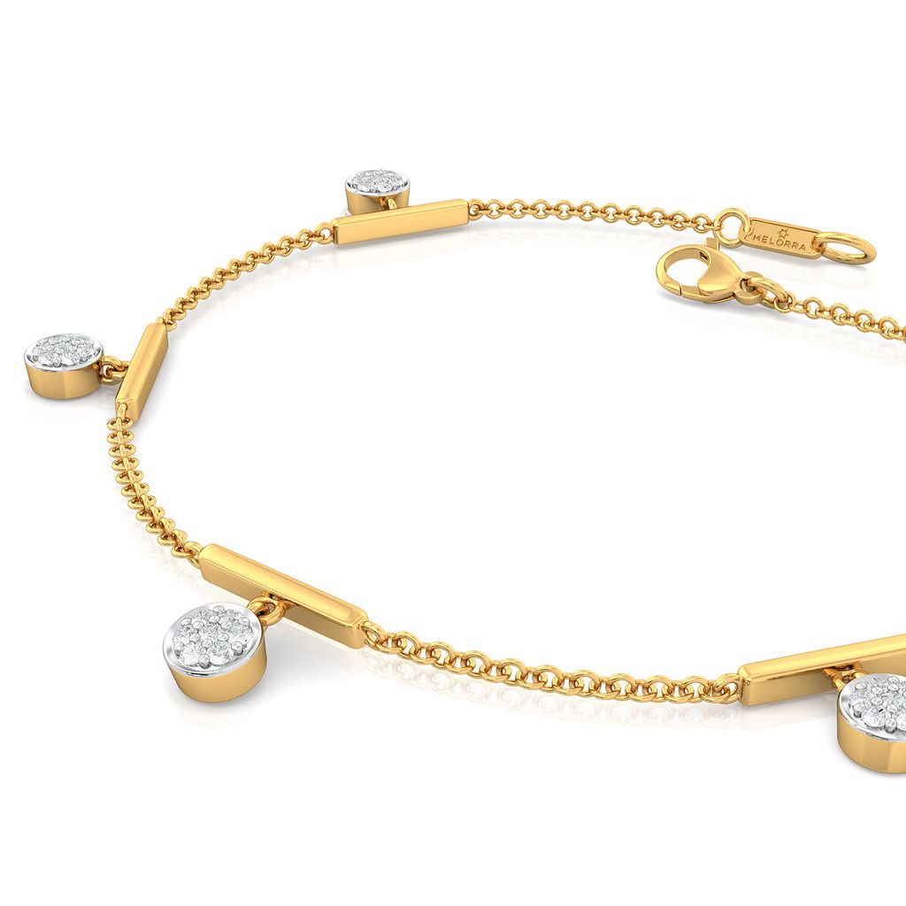 Curves of Shimmer Diamond Bracelets