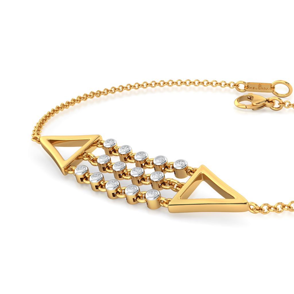 Dangle Triangle Diamond Bracelets