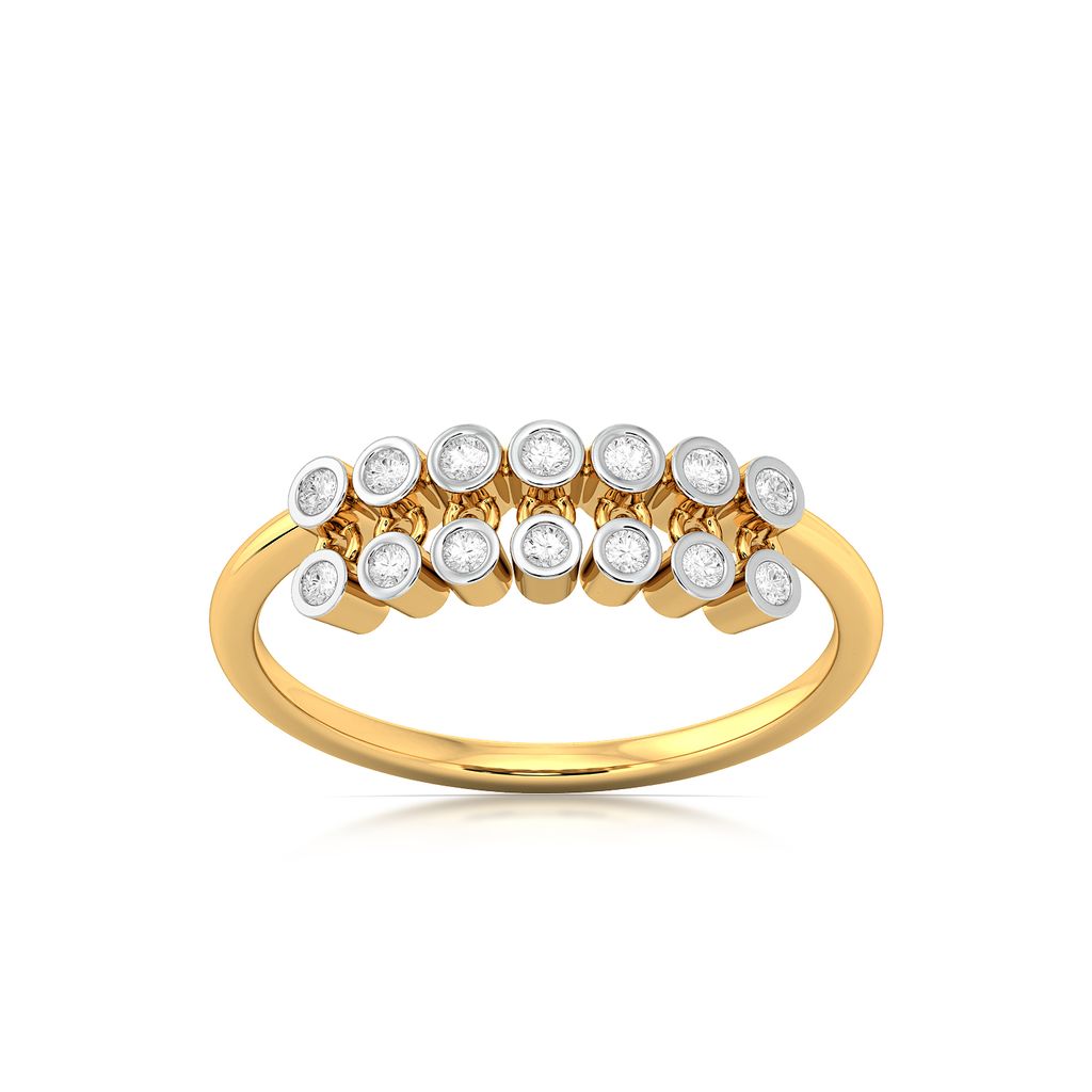 Looped Fringe Diamond Rings image