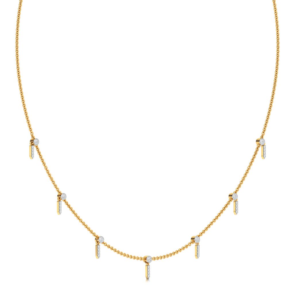 See - Saw Diamond Necklaces