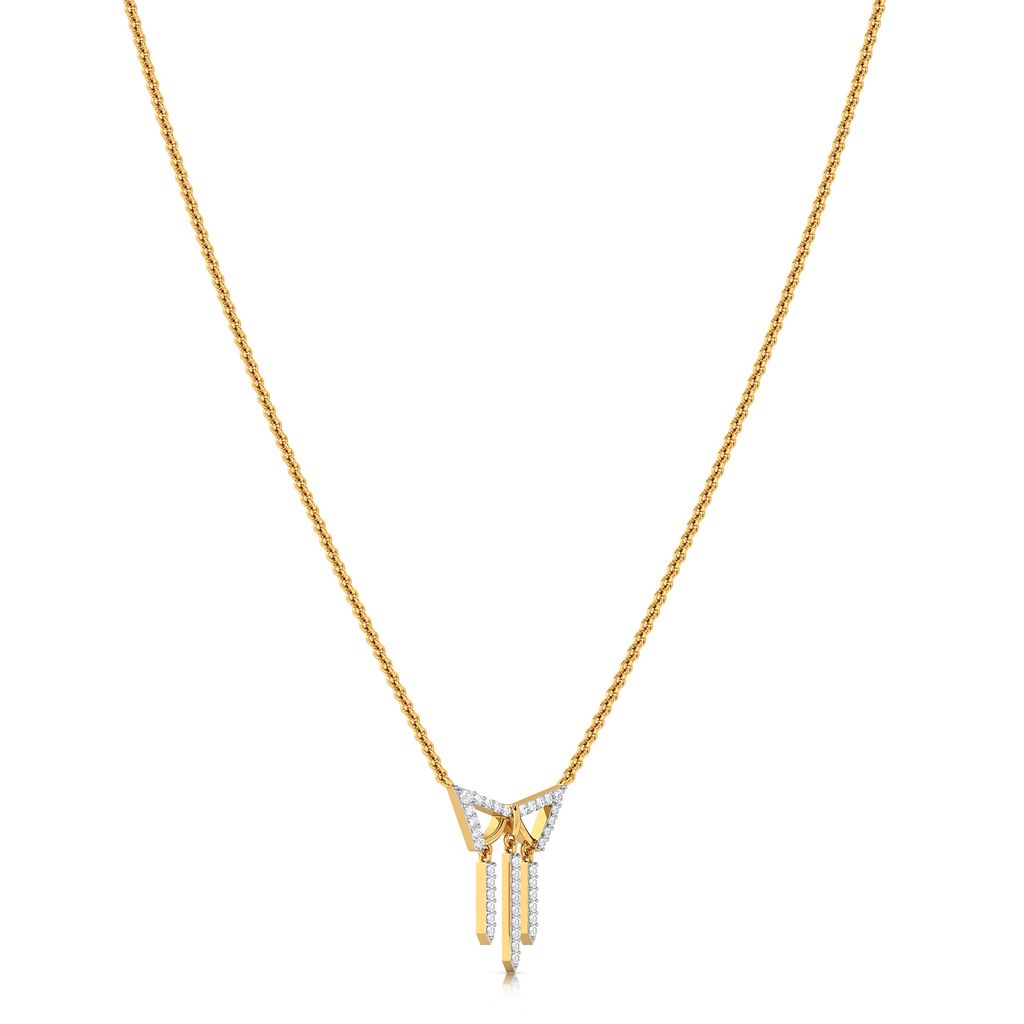 Trigon Frills Diamond Necklaces