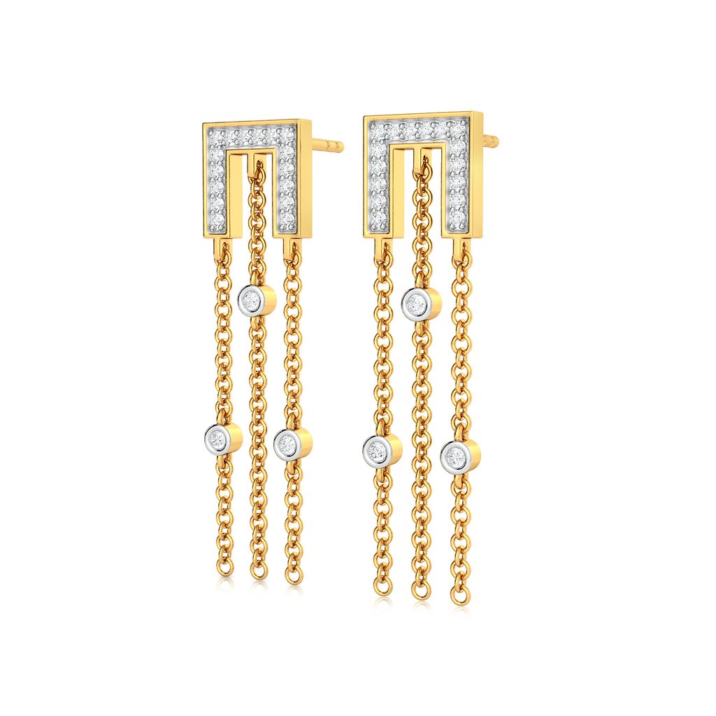 Tangle Tree Diamond Earrings