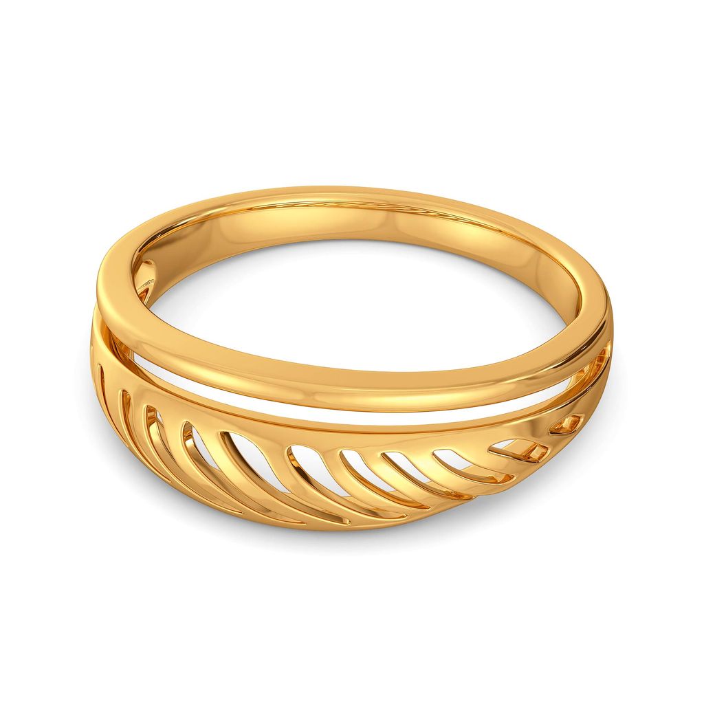 Disco Feathers Gold Rings alternate view 3