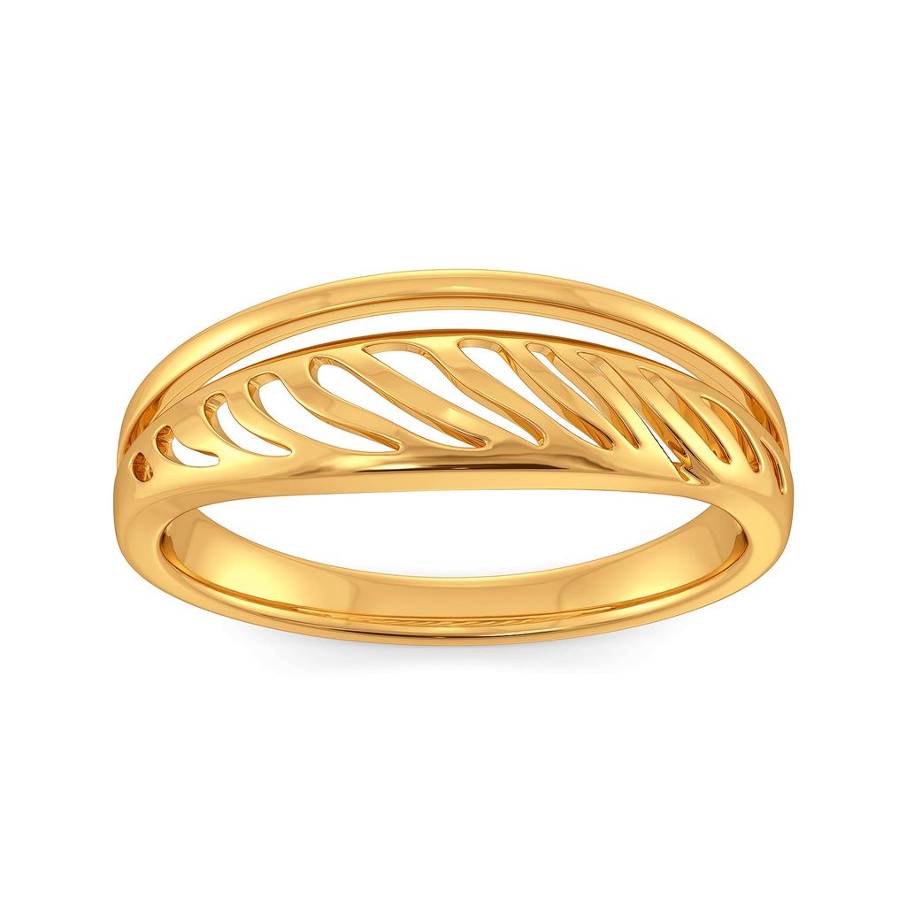 Disco Feathers Gold Rings alternate view 2