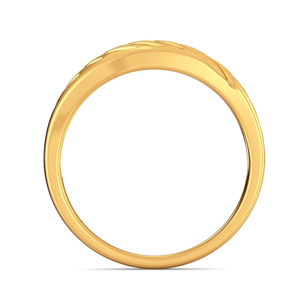 Disco Feathers Gold Rings image