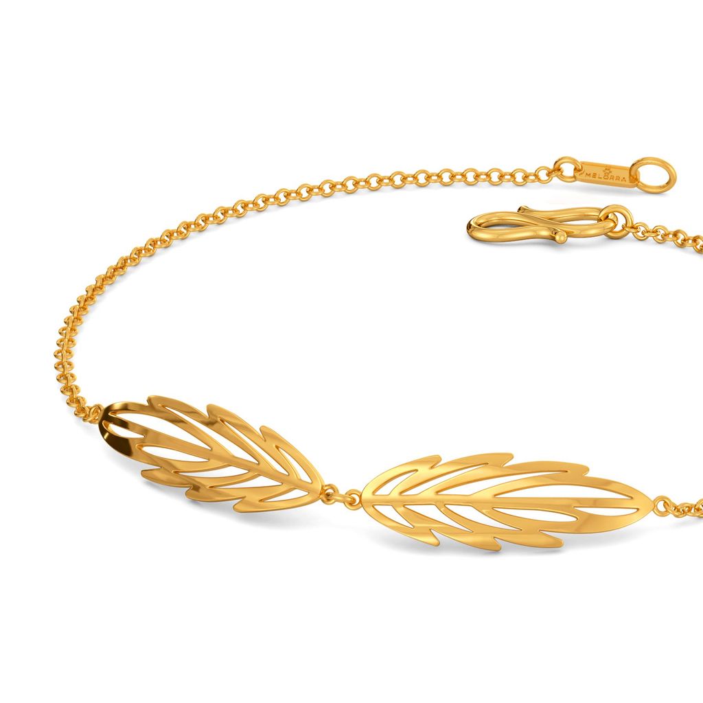 Feathery Fun Gold Bracelets