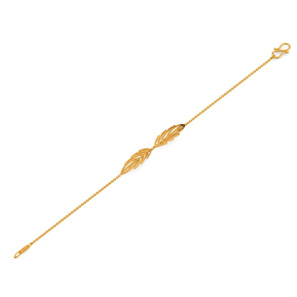 Feathery Fun Gold Bracelets