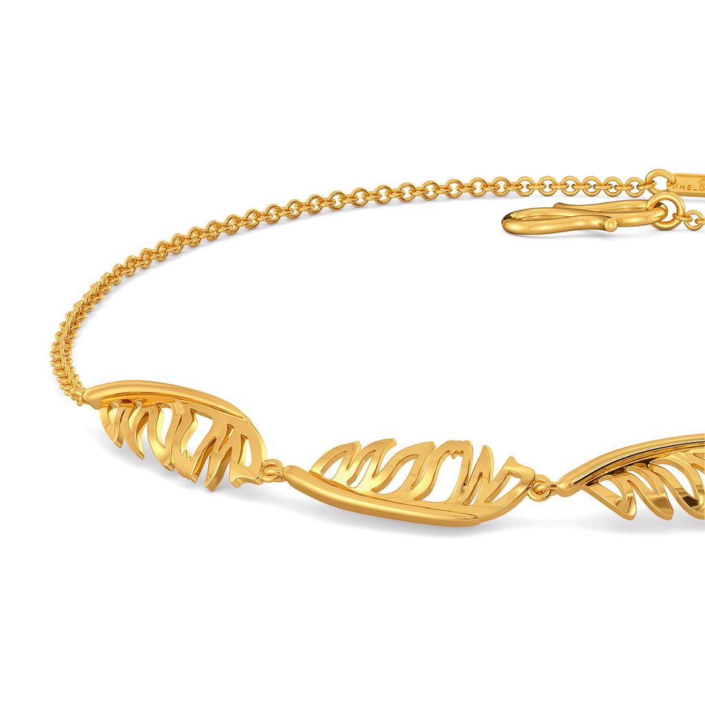 Fun O Feather Gold Bracelets