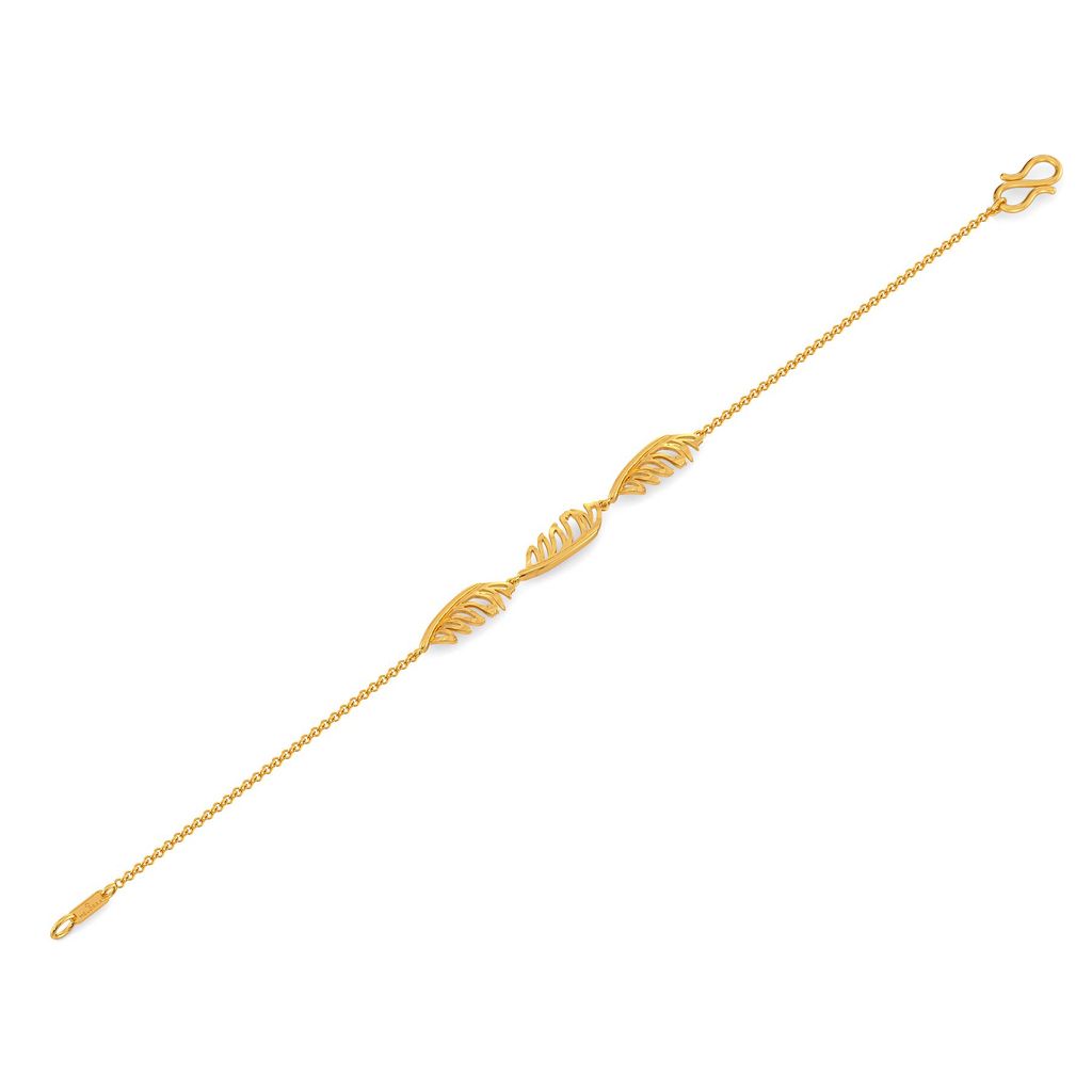 Fun O Feather Gold Bracelets