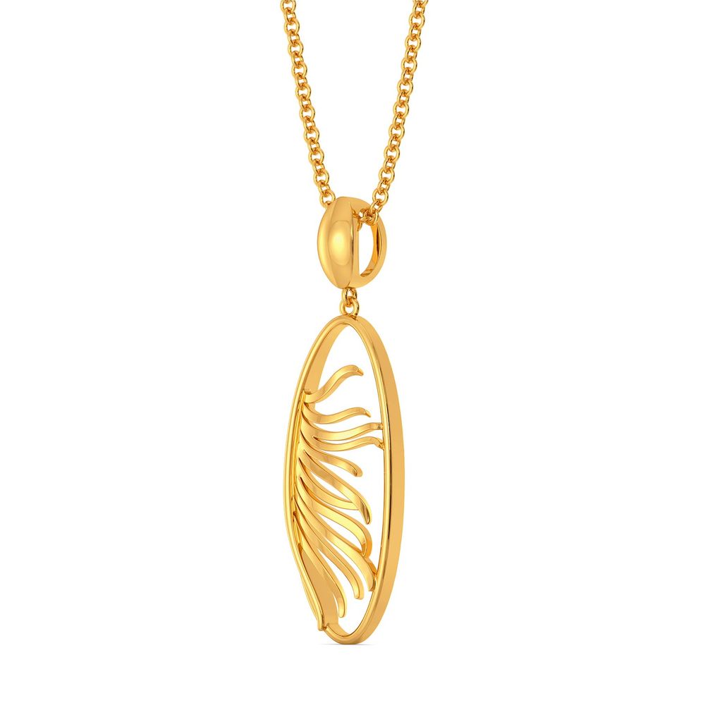 Plume Boom Gold Pendants