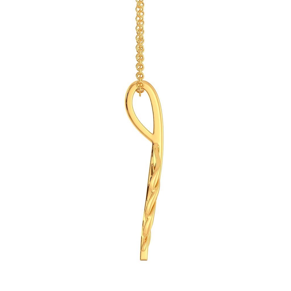 Plume Play Gold Pendants