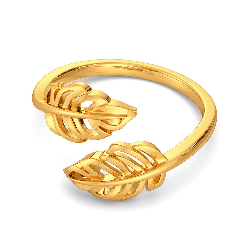 Feather Frizz Gold Rings alternate view 3