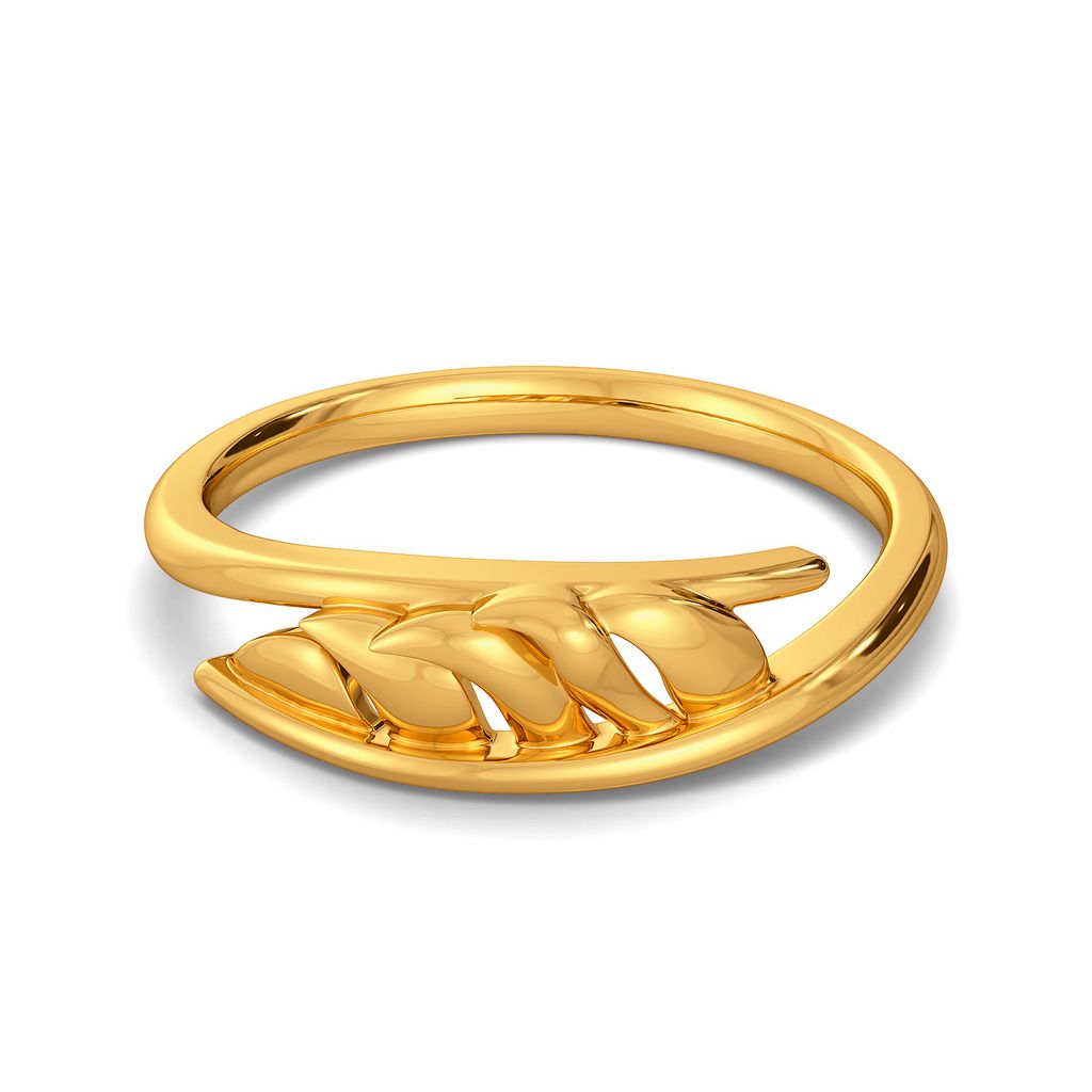 Flick A Feather Gold Rings alternate view 3