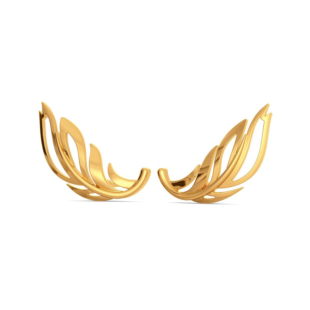 Feels Like Feather Gold Earrings