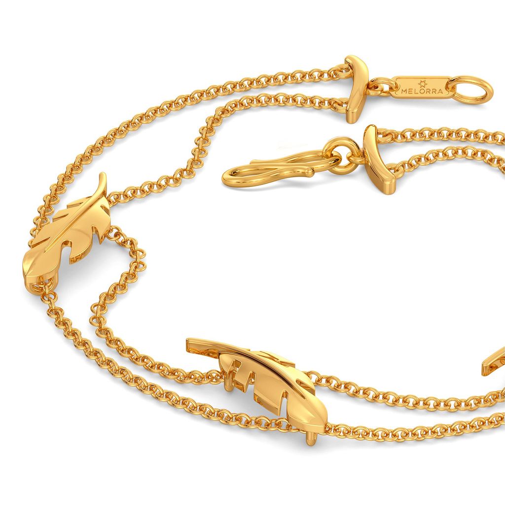 Feather Fantasies Gold Bracelets