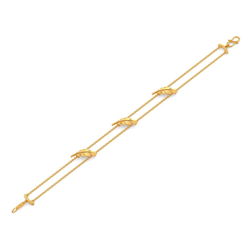 Feather Fantasies Gold Bracelets